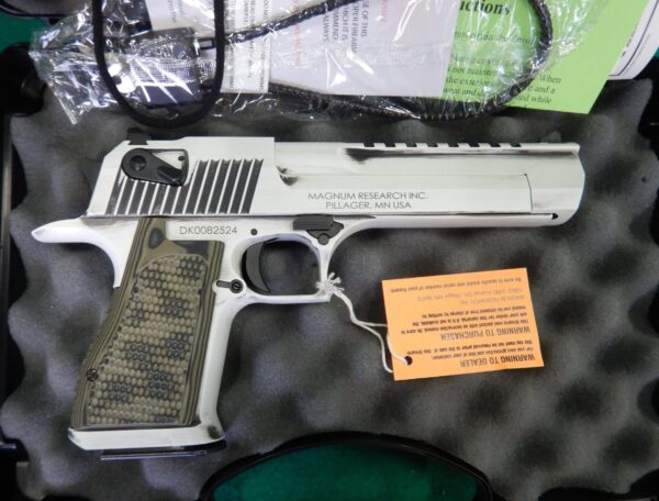 Desert Eagle Mark XIX 50 AE white Cerakote finish for sale