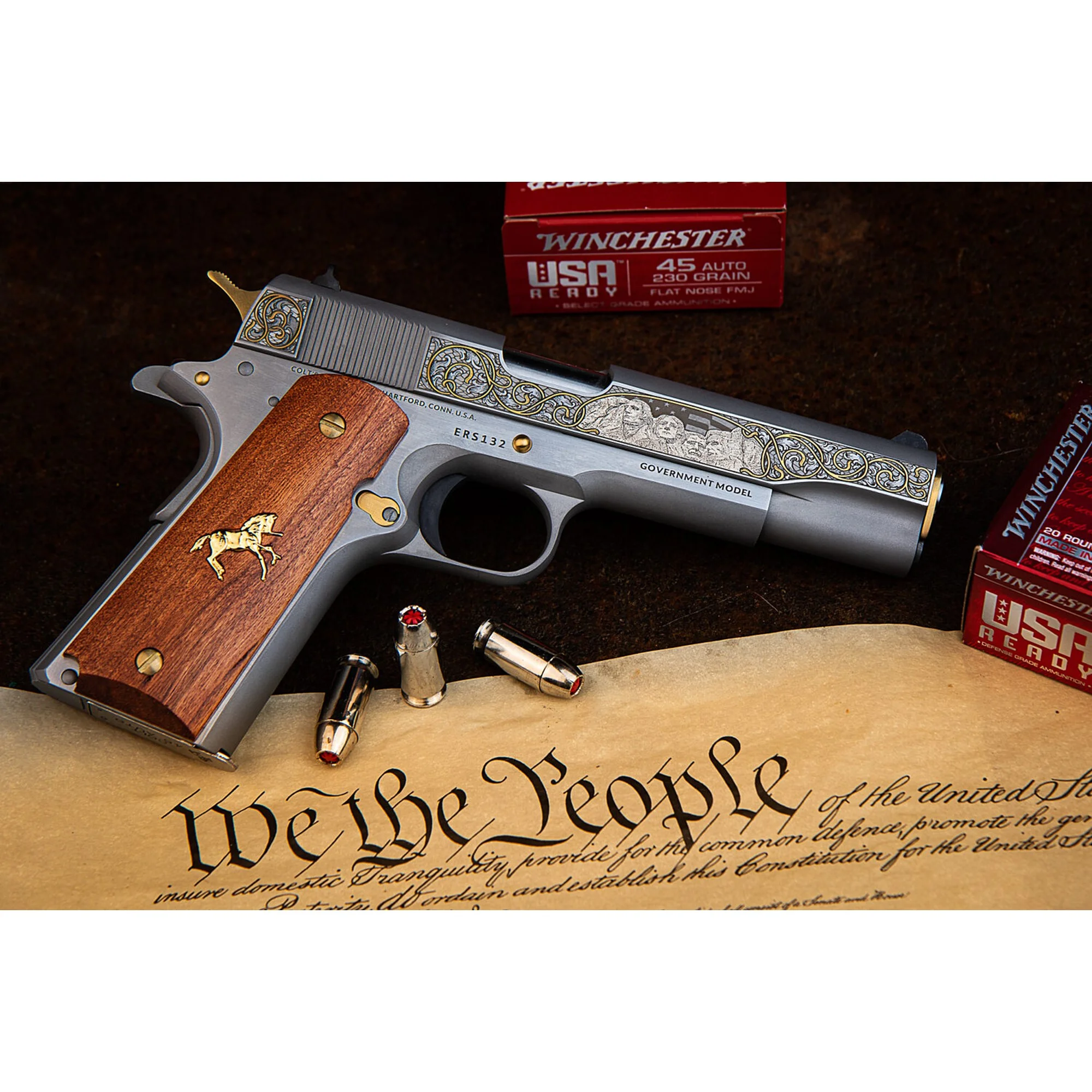 Colt 1911 ERS Stainless Spirit of America Edition TALO 45acp 1 of 500 - Image 4
