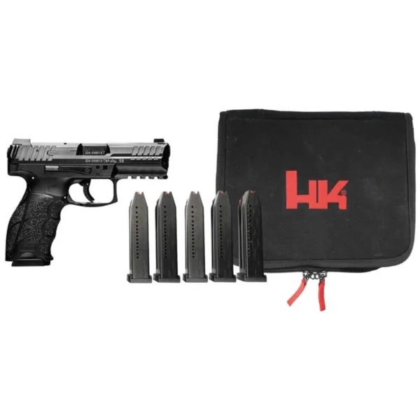 HK VP9 TAC Pack 9mm, Five 17 Round Magazines, Range Bag