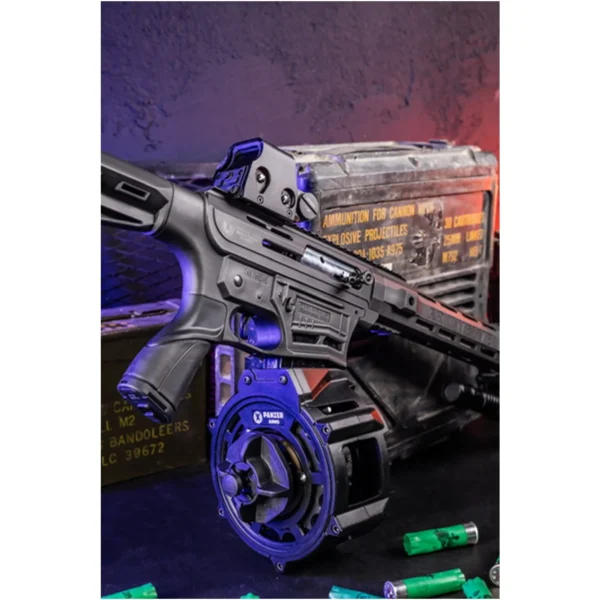 Panzer Arms AR-12 12 Gauge 20 Round Drum, Skeletonized Aluminum - Image 6