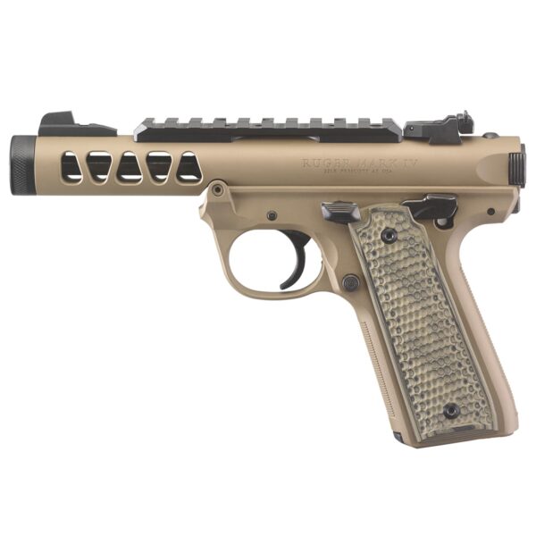 Ruger Mark IV 22/45 LITE FDE Threaded Barrel 22LR - Image 2