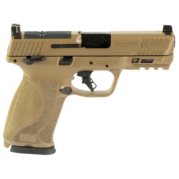 Smith & Wesson M&P M2.0 FDE Thumb Safety Optics Ready 10mm 4″ - Image 2
