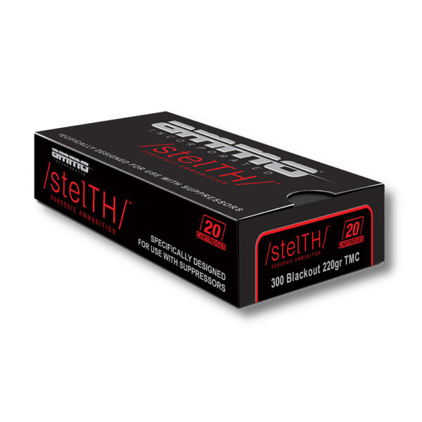 300 AAC Blackout – 220 gr TMC – stelTH Ammo Inc (300B220TMC) – 200 Rounds