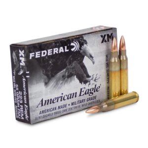 Federal American Eagle (AE223JX) – 223 Rem – 55 Grain FMJ – 500 Rounds