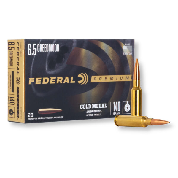 6.5 Creedmoor – 140 gr Berger OTM – Federal Gold Medal (GM65CRDBH2) – 200 Rounds