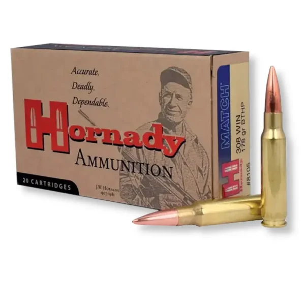 308 Win – 178 gr BTHP – Hornady (8105) – 200 Rounds
