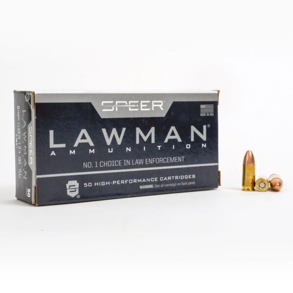 9mm – 124 gr TMJ – Speer Lawman (53651) – 1000 Rounds - Image 2