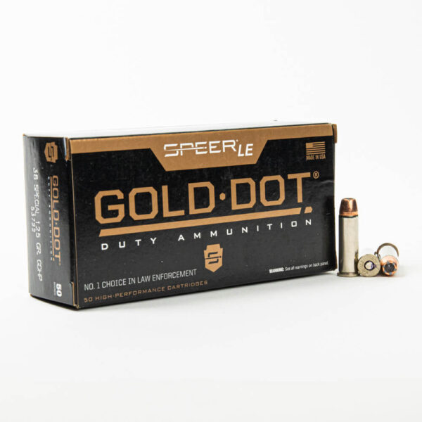 38 Special – 125 gr JHP – Speer Gold Dot (53722) – 1000 Rounds