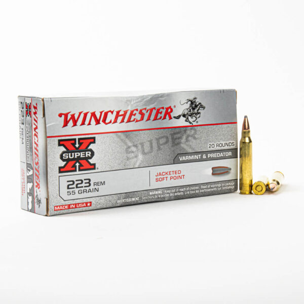 223 Rem – 55 gr SP – Winchester Super-X (X223R) – 200 Rounds - Image 2