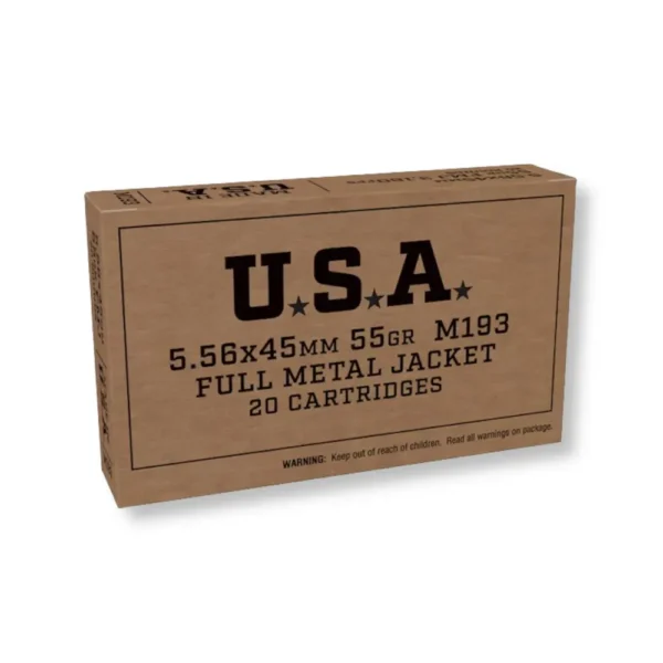 5.56x45mm – 55 gr FMJ M193 – Winchester (SGM193KW) – 1000 Rounds