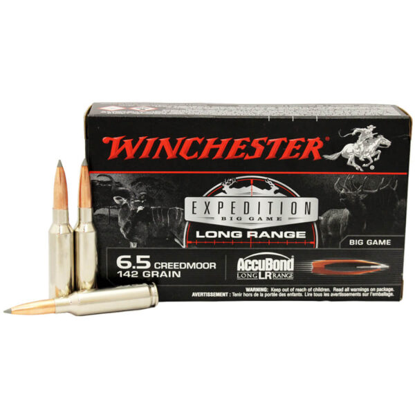 6.5 Creedmoor – 142 grain AccuBond Long Range – Winchester (S65LR) – 200 Rounds